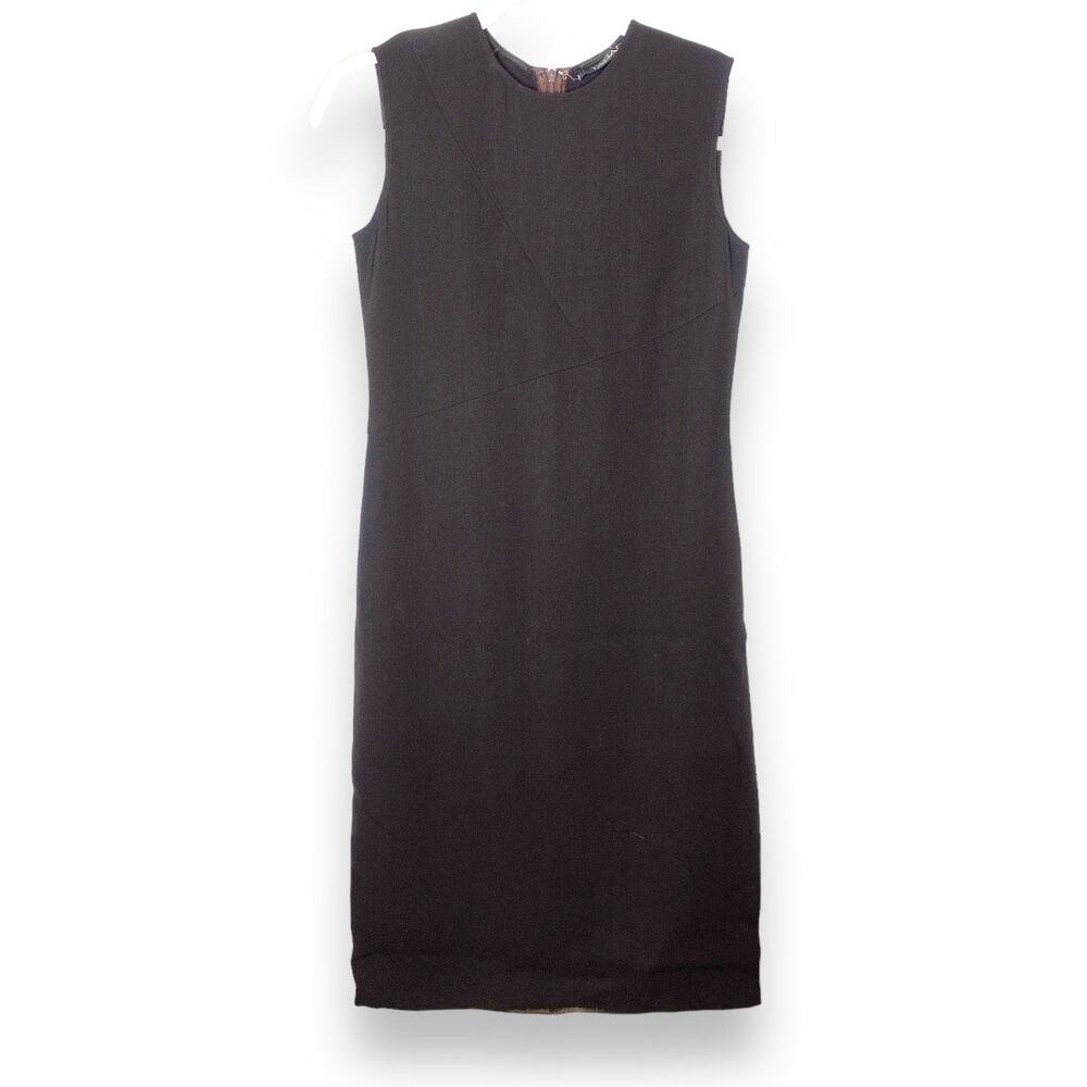 Elie Tahari Brown Sleeveless Classic Midi Dress Size 4